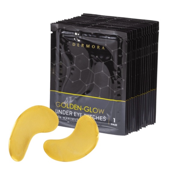 NEW! Dermora Golden-Glow Under Eye Patches -20 Pairs - Picture 1 of 2